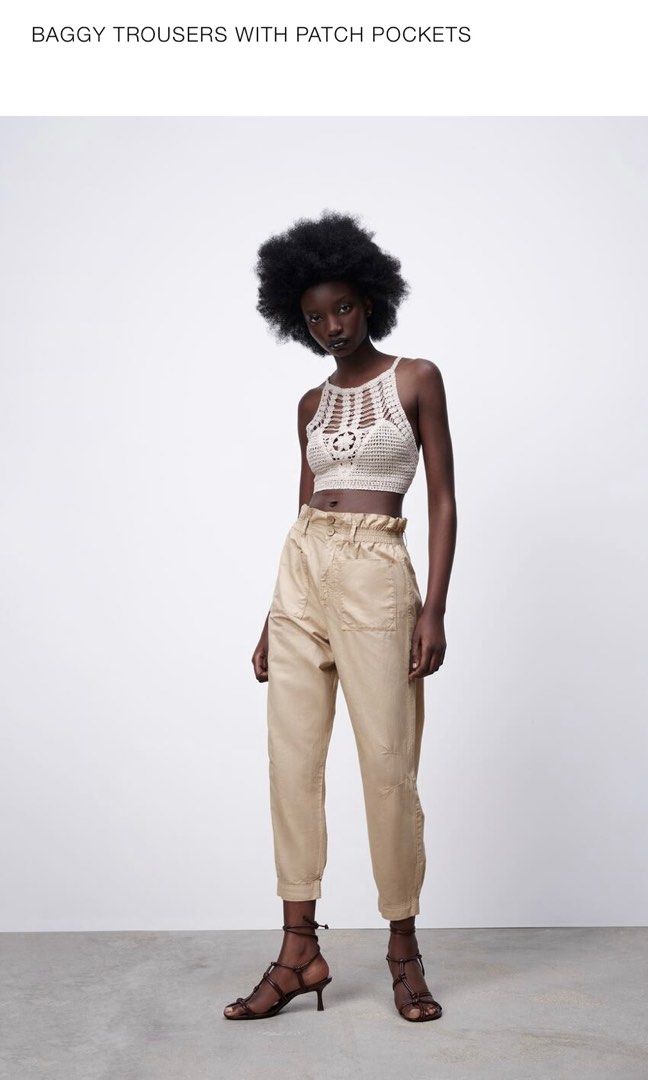 Zara Baggy Trousers with patch pocket