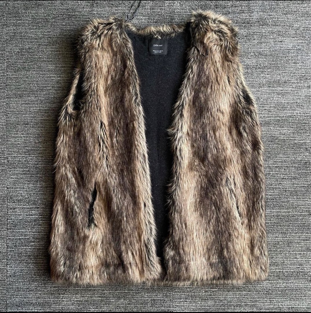 Faux fur best sale vest kmart