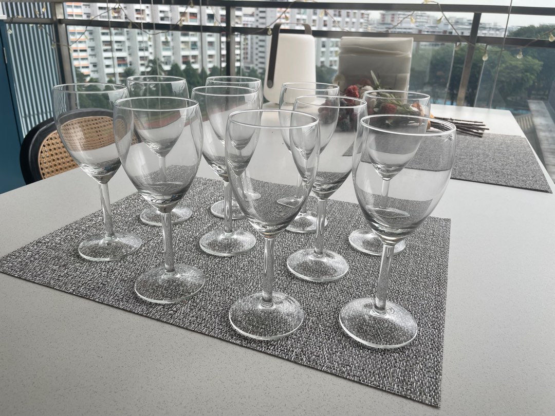 10 IKEA Wine Glasses, Furniture & Home Living, Kitchenware & Tableware