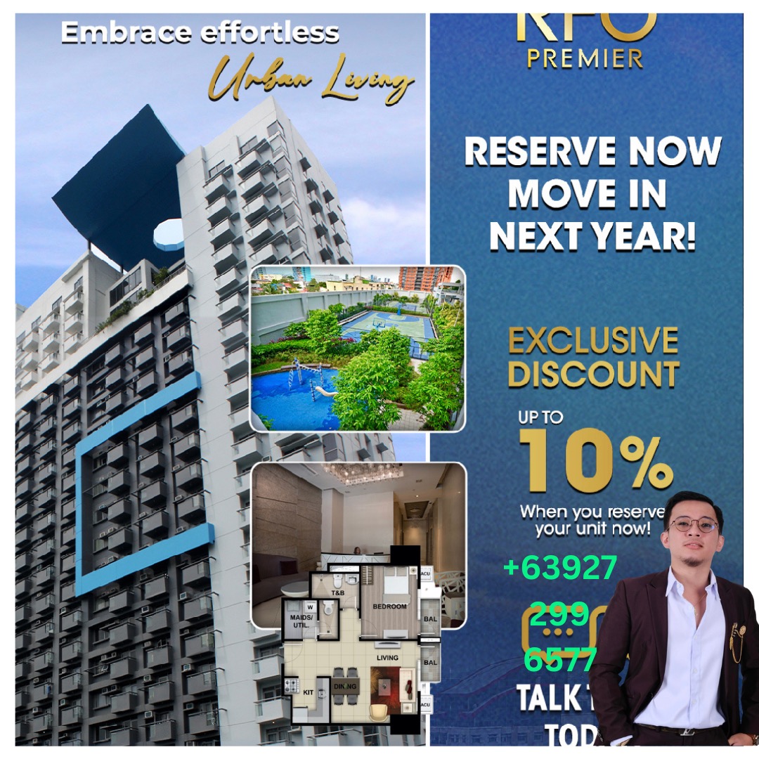 10K MONTHLY RENTTOOWN CONDO NEAR CITY & MRTLRT STATION, Property, For Sale