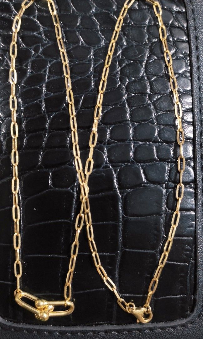10K Gold Medium Paper Clip Necklace – Van Der Hout Jewelry
