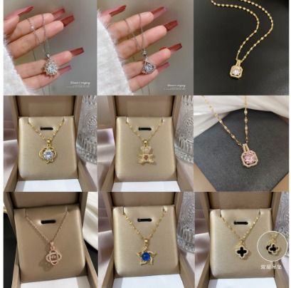 2022 New Arrivals Titanium Korea Style Shining Zircon Fashion