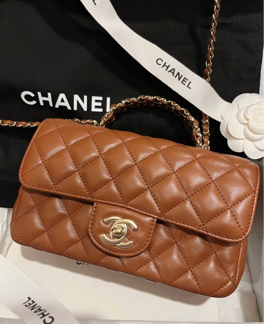 Chanel 23A Mini Flap Bag with Top Crystal Handle (Full Set), Luxury, Bags &  Wallets on Carousell