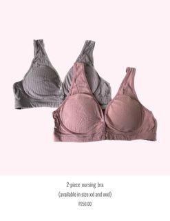 2-piece  nursing  bra (available in size xxl and xxxl)