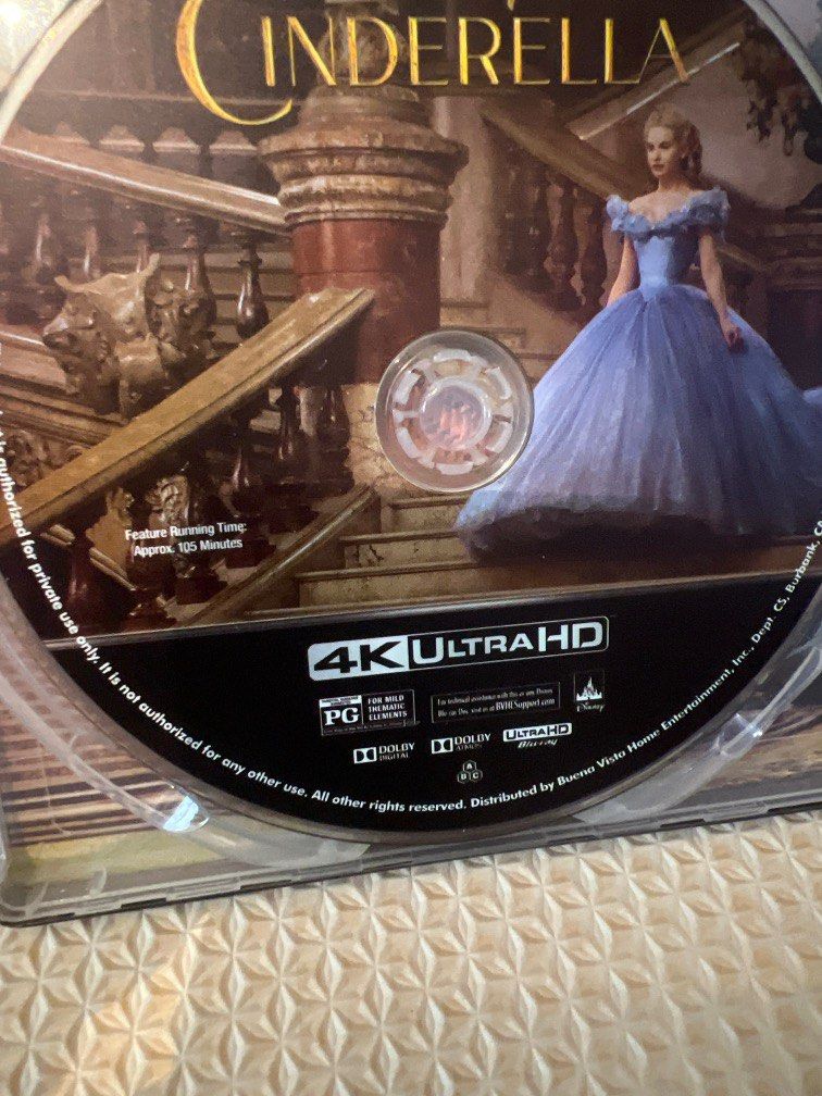 4K Steelbook) Cinderella - UHD Ultra HD Blu-ray Steelbook ( 4K Bluray ),  Hobbies & Toys, Music & Media, CDs & DVDs on Carousell