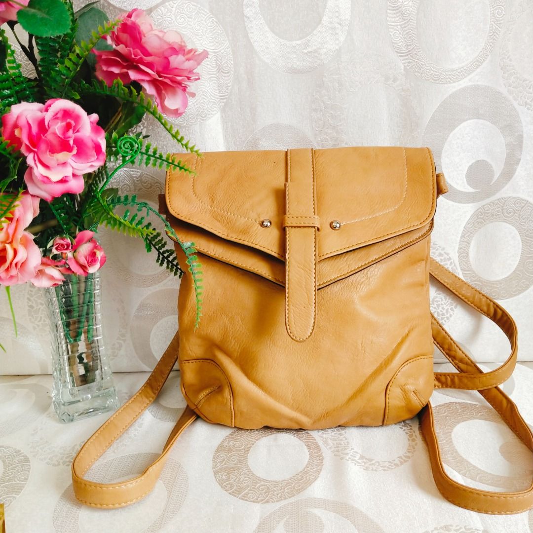 Leather Backpack from Japan, Women's Fashion, Bags & Wallets, Backpacks on  Carousell