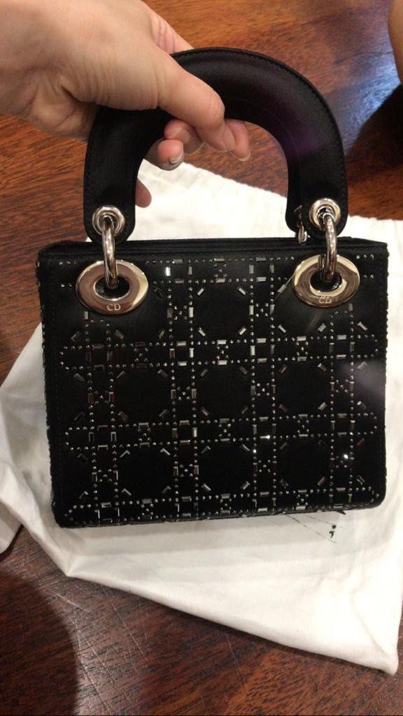 Lady dior mini clearance satin