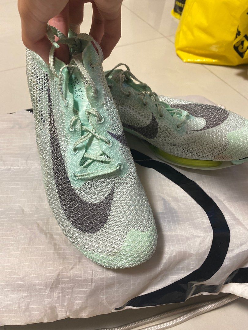 NIKE AIR ZOOM VICTORY 田徑氣墊釘鞋-中長距離薄荷綠黑, 他的時尚, 鞋