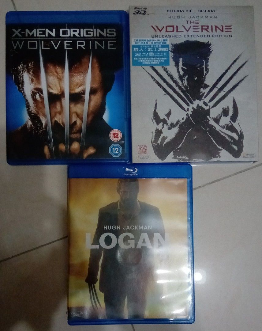 狼人X-MEN Origins Wolverine x The Wolverine x Logan Blu-ray 3D +