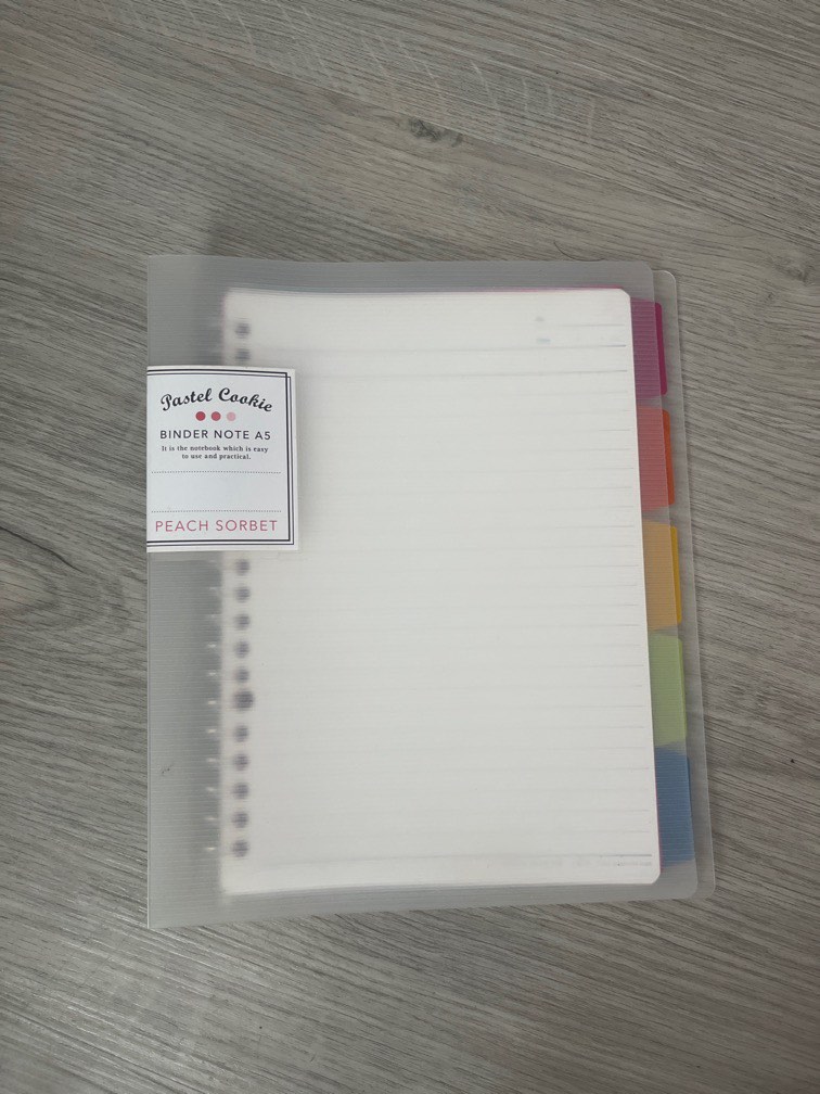 A5 binder note, Hobbies & Toys, Stationery & Craft, Stationery & School ...
