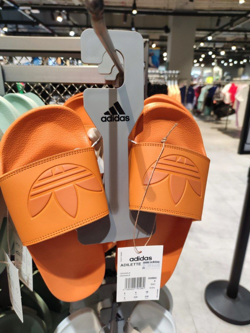 Adilette slides orange hot sale