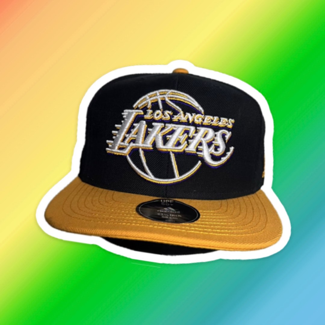 Mitchell & Ness x NBA Lakers Now Big Face Black Snapback Hat