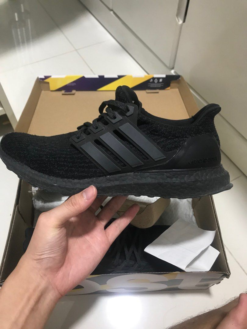 Adidas ultra boost triple black 3.0 jacket hot sale