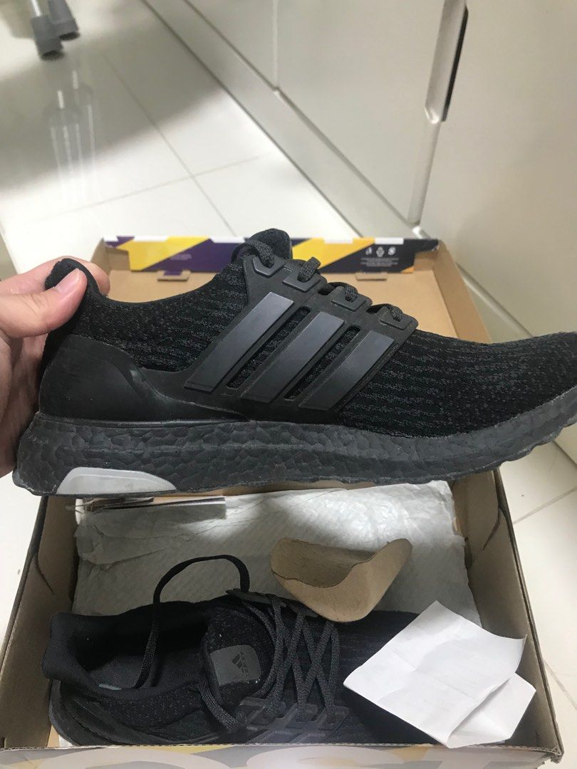Adidas Ultraboost triple black 3.0 Women s Fashion Footwear