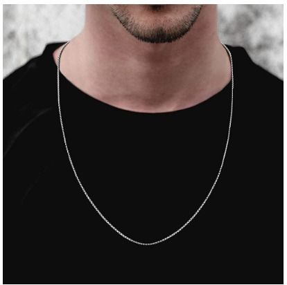 AGALIL Italy 1.2 mm 925 Sterling Silver Box Chain. 16 18 20 22 24