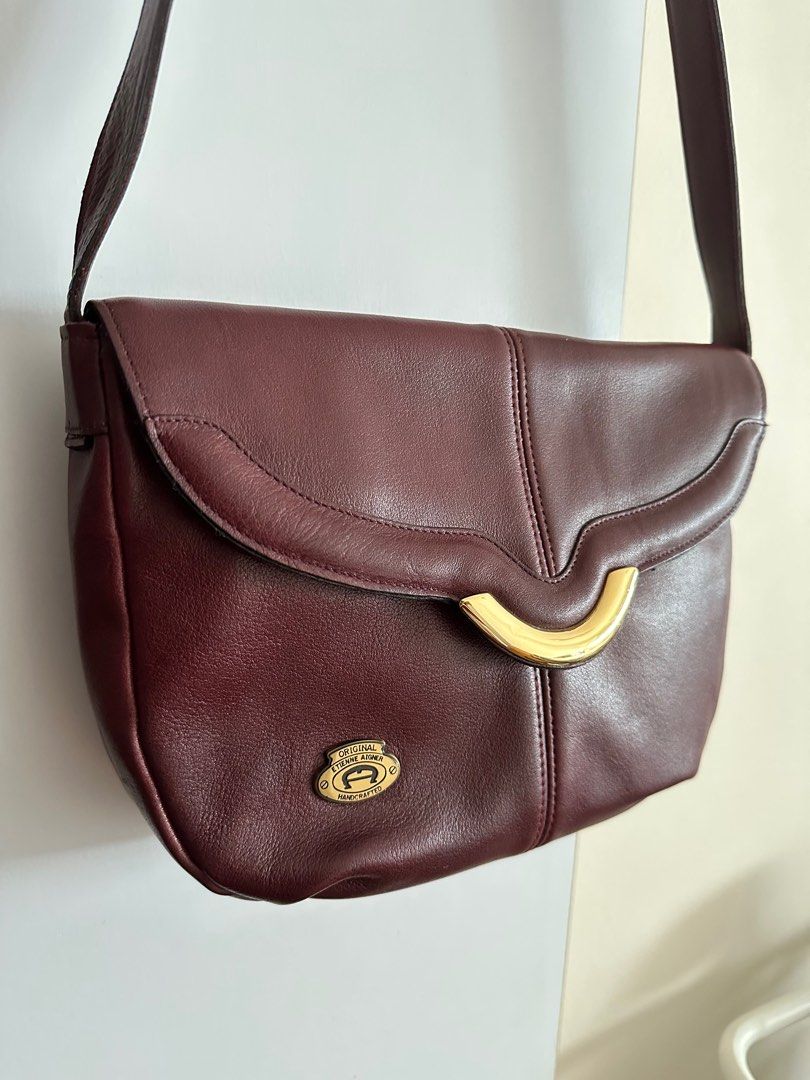 Aigner leather clearance bag
