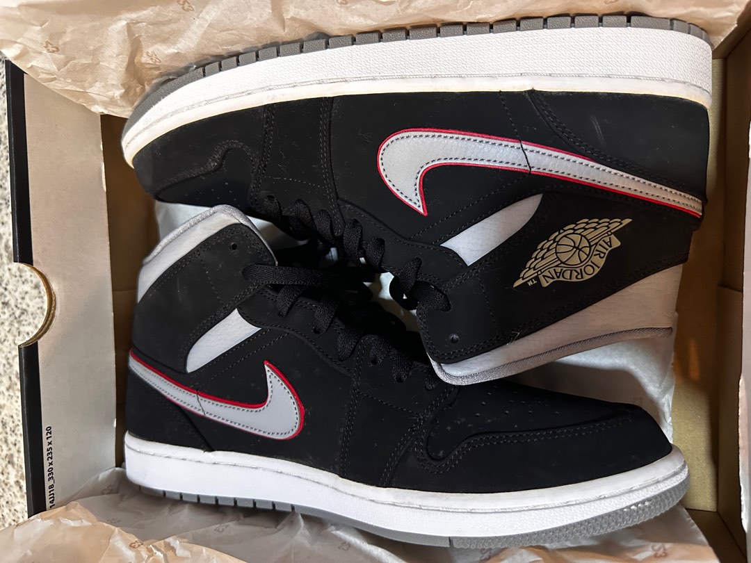 Air jordan 1 outlet mid black grey