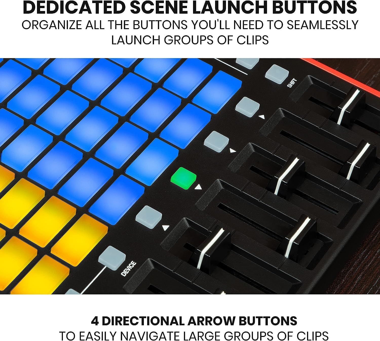 AKAI Professional APC Mini MK2 - USB MIDI Pad Controller for Clip ...