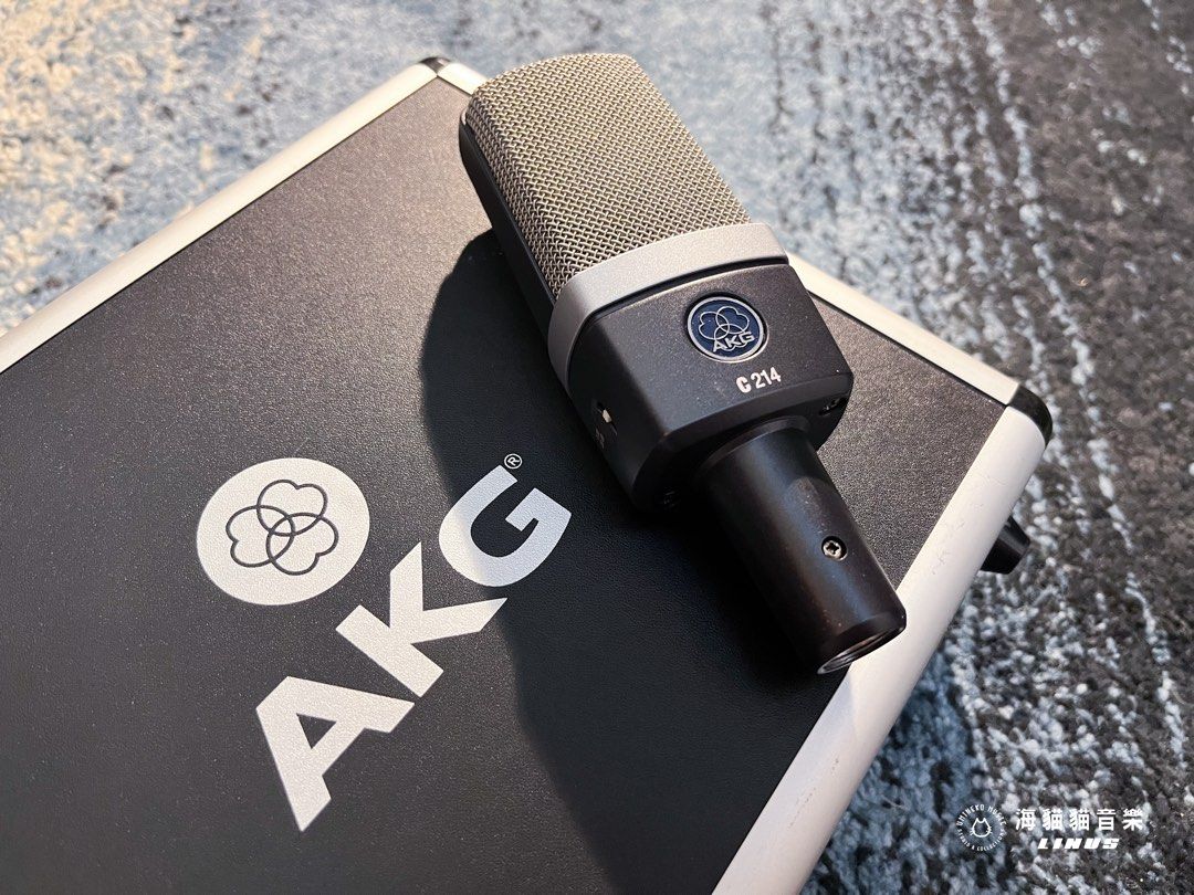 入門推薦》AKG C214 歐洲製電容麥克風, 耳機及錄音音訊設備, 麥克風在