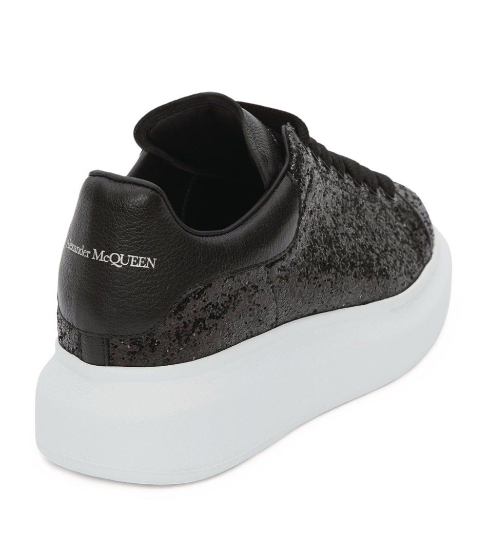 Alexander mcqueens new arrivals black glitter