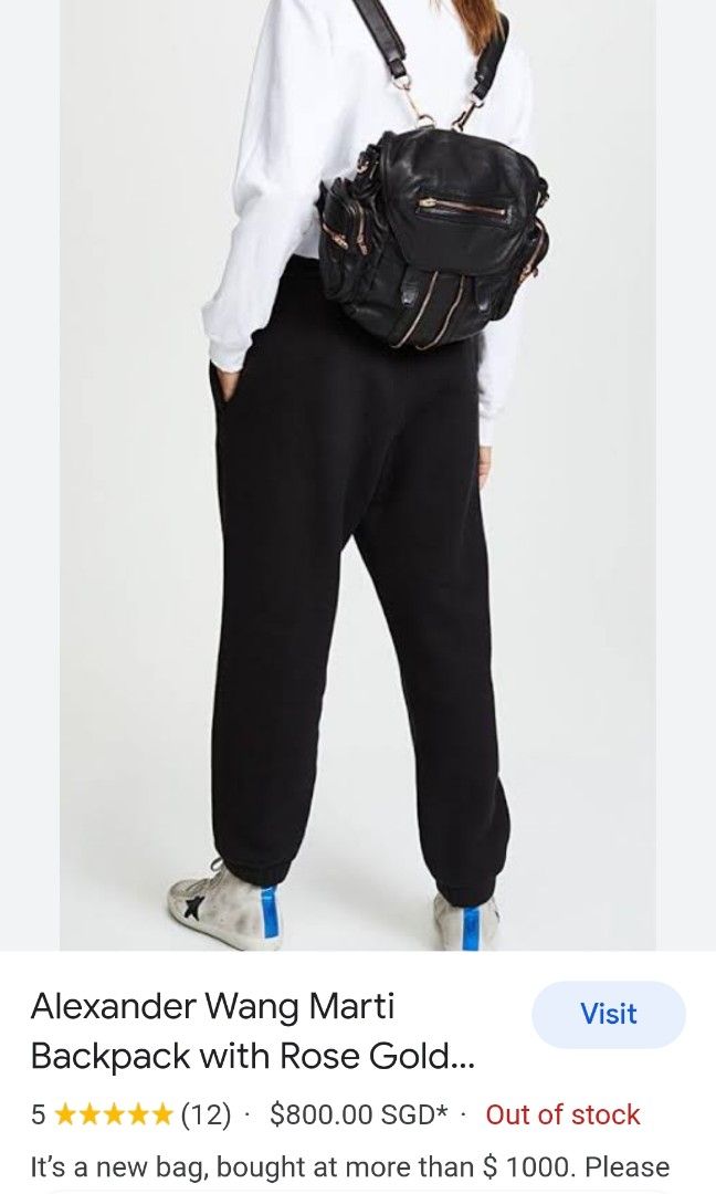 Alexander wang (Category: Luxury Bags & Wallets) located in Lemery. Submitted by venus23 (Listing ID 1257677525, Image 2). Description: authentic alexander wang,missing 1 strap.