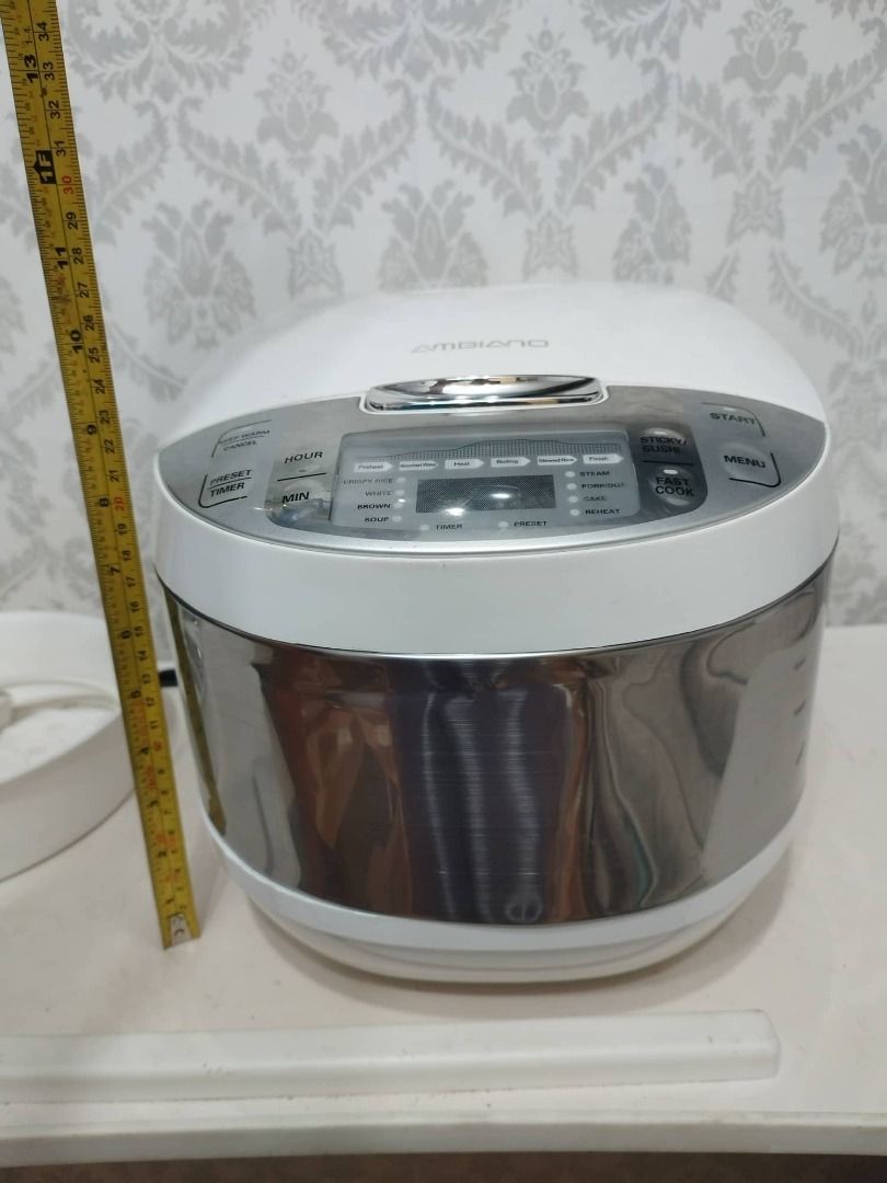 Ambiano Digital Rice Cooker (10 cups), TV & Home Appliances, Kitchen