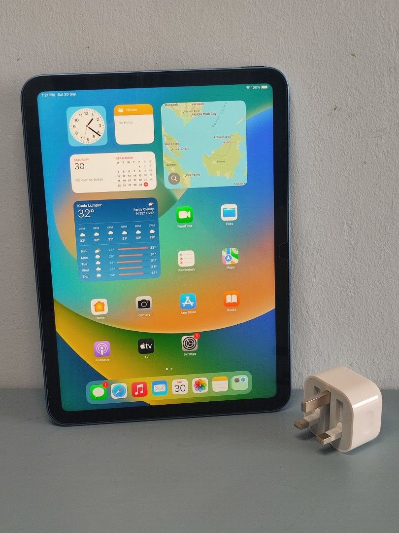 Apple iPad (10th Generation) Wi-Fi 64GB - Blue with AppleCare+  (2 Years) : Electronics
