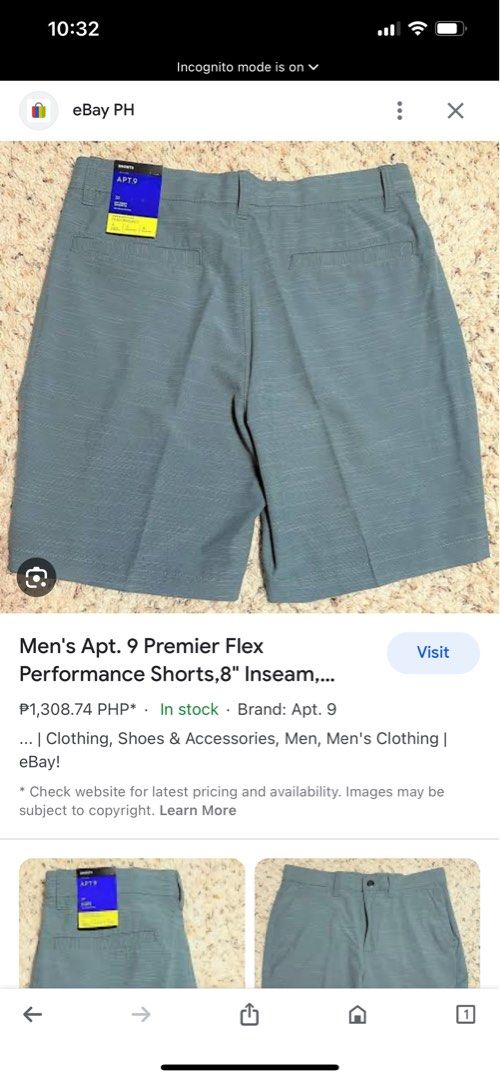 Apt 9 premier hotsell flex men's shorts