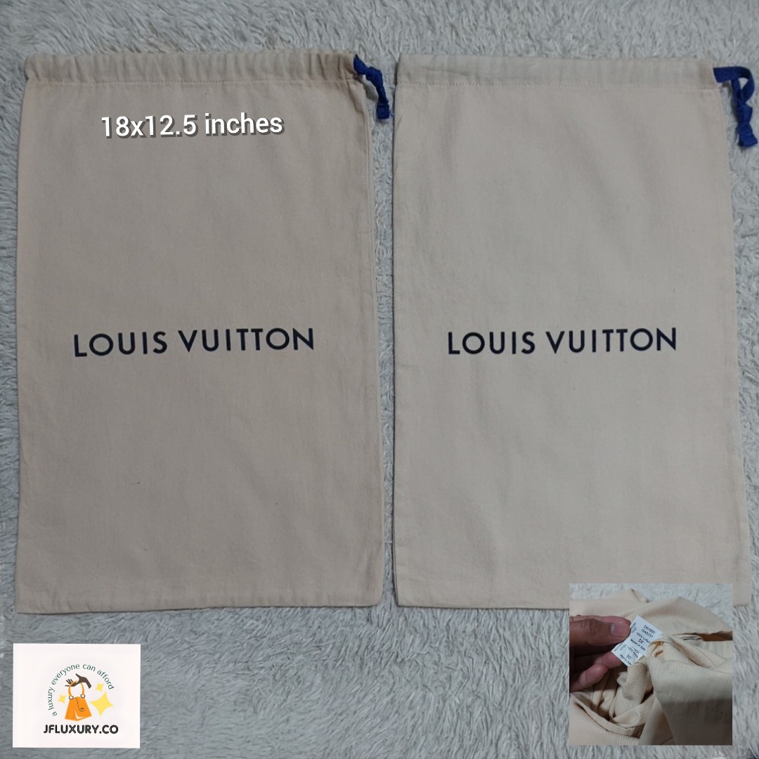 Authentic Louis Vuitton dust bag 15x22 inches, Luxury, Bags & Wallets on  Carousell