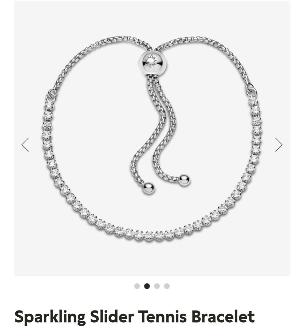 White gold online slider bracelet