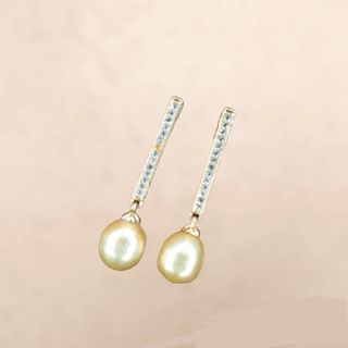 Authentic SSP & Signity Stone Drop Earrings