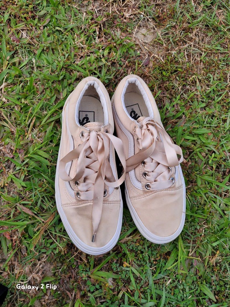 Satin vans online old skool