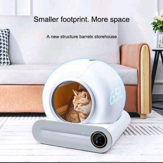 Automatic Cat Litter Toilet with Tuya App Remote Control with Health Counter Automatic