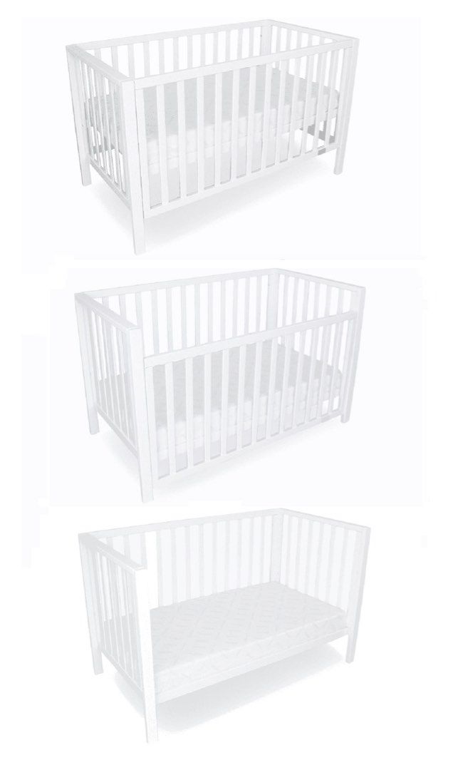 Baby Cot (can fit 2 newborn twins). Comes complete with mattress