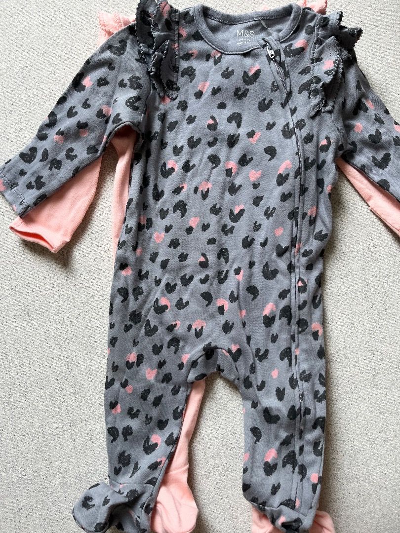 Baby grows and bibs from Marks and Spencer 3 6 months Babies