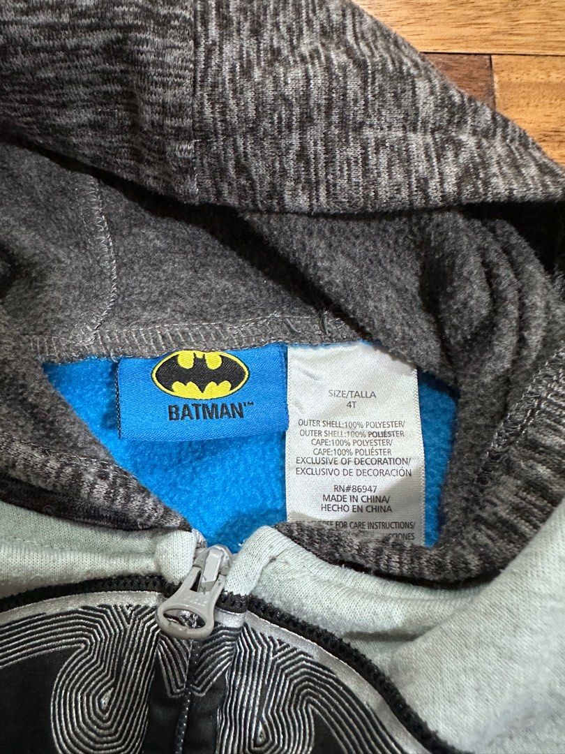 batman hoodie Babies Kids Babies Kids Fashion on Carousell