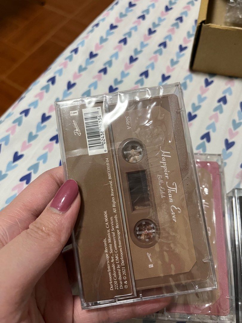 Billie Eilish Happier than Ever Brown Cassette (Category: CDs & DVDs) located in Castilla. Submitted by merch2go (Listing ID 1257668091, Image 2). Description: - brand new & sealed - never used so decided to sell .