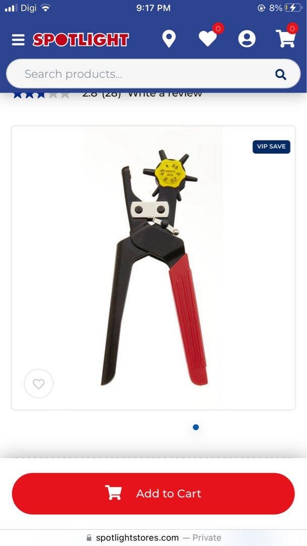 birch heavy duty leather hole puncher, Everything Else, Others on Carousell