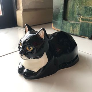 Black & White Panther Kitten Paper Weight