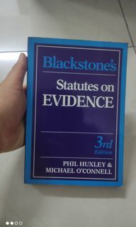 Blackstone's Statutes on Evidence (3rd Edition) by Phil Huxley and Michael O'Connell