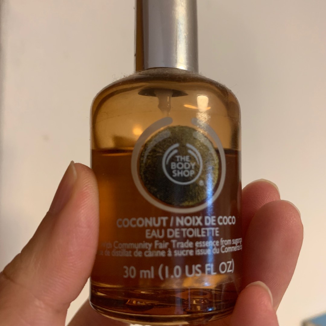 Body Shop perfume coconut, 美容＆化妝品, 健康及美容 香水＆香體噴霧 Carousell