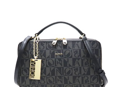 Bonia Black Mentor Satchel III Women's Bag with Adjustable Strap  801391-106-08