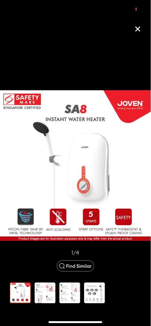 Brand new instant water heater. Trusted brand Joven!, TV u0026 Home Appliances, Water  Heater u0026 Instant Showers on Carousell