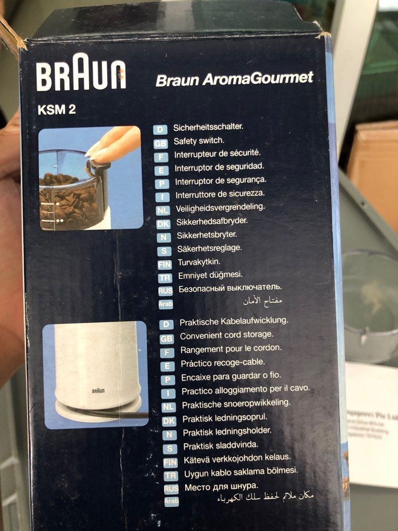 Braun KSM2 coffee grinder, TV & Home Appliances, Kitchen Appliances
