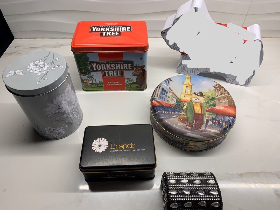 Bundle Assorted Tin Can - like new (Category: Storage Boxes & Baskets) located in Pateros City. Submitted by mcacompany (Listing ID 1228625289, Image 3). Description: Bundle Assorted Tin Can - like new As it is Price firm.