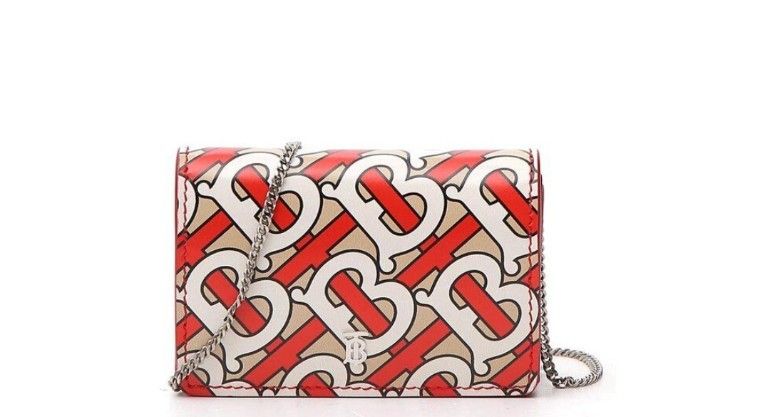 Burberry mini chain new arrivals wallet