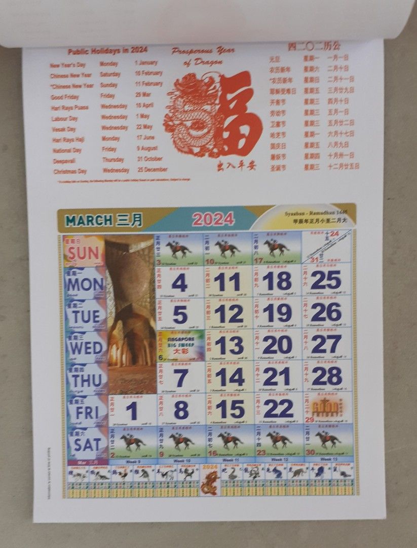 Calendars 2024 Horse racing calendars, Hobbies & Toys, Stationery