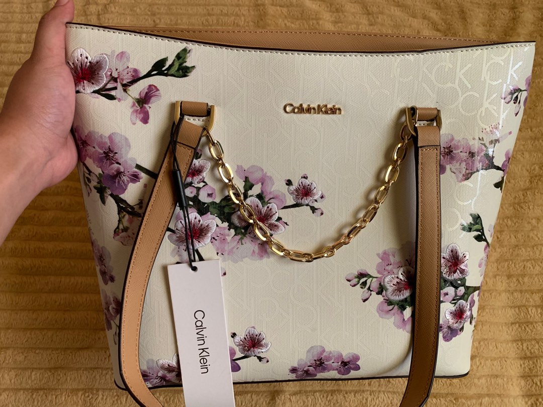 Calvin Klein Cherry Blossom Shoulder Bag Luxury Bags Wallets