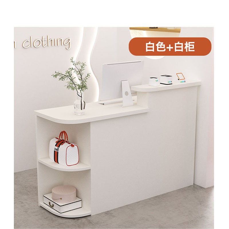 Cashier counter Drawer with slides drawer with lock Storage rack on