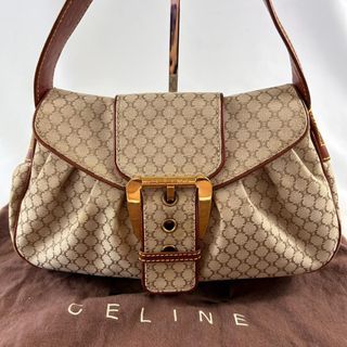 Celine Vintage Macadam Shoulder Bag